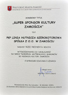 Sponsor Kultury Zamościa